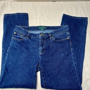 Lauren Jeans Company Classic Straight High Rise Jeans - Size 10